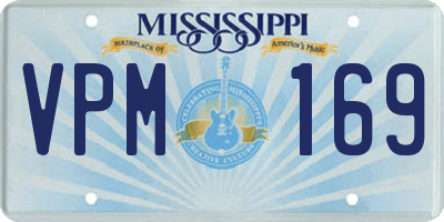 MS license plate VPM169