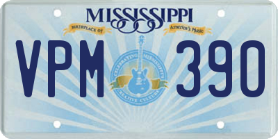 MS license plate VPM390