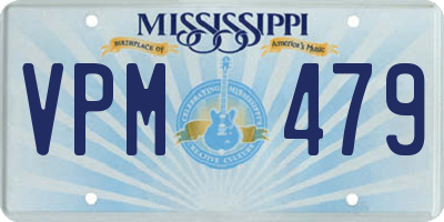 MS license plate VPM479