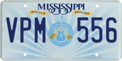 MS license plate VPM556