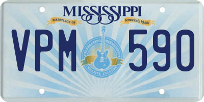 MS license plate VPM590