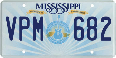MS license plate VPM682