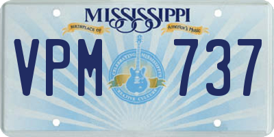 MS license plate VPM737