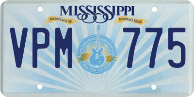MS license plate VPM775