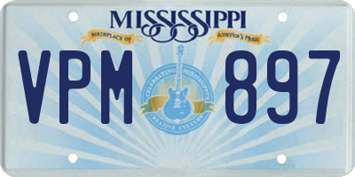 MS license plate VPM897