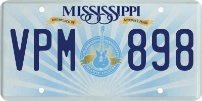 MS license plate VPM898