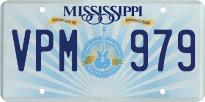 MS license plate VPM979