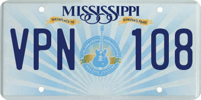 MS license plate VPN108