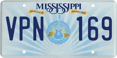 MS license plate VPN169