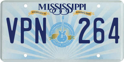 MS license plate VPN264