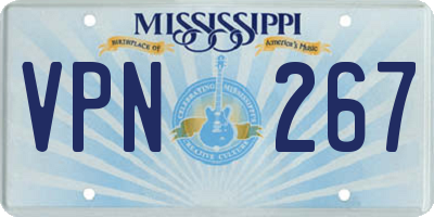 MS license plate VPN267