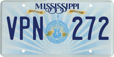 MS license plate VPN272