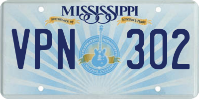 MS license plate VPN302