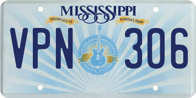 MS license plate VPN306