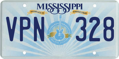 MS license plate VPN328