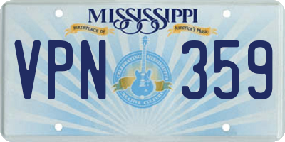 MS license plate VPN359