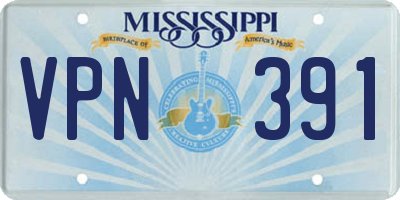 MS license plate VPN391