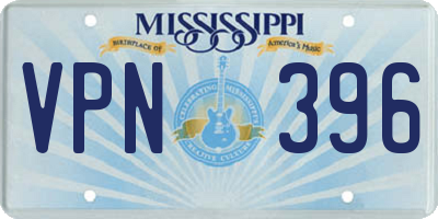 MS license plate VPN396