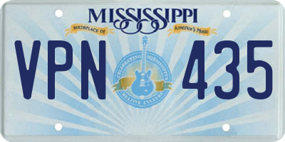 MS license plate VPN435