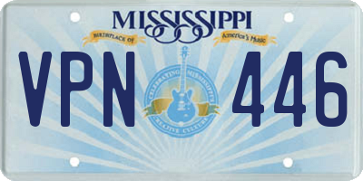MS license plate VPN446