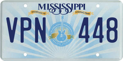 MS license plate VPN448
