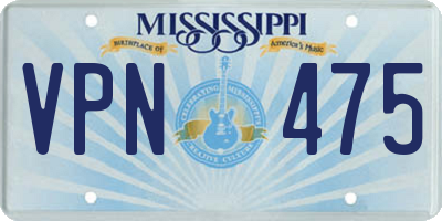 MS license plate VPN475