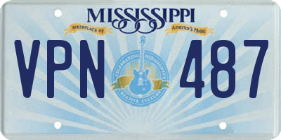 MS license plate VPN487