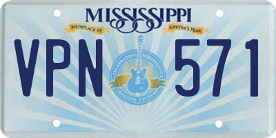 MS license plate VPN571