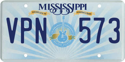 MS license plate VPN573