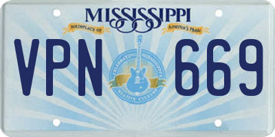 MS license plate VPN669