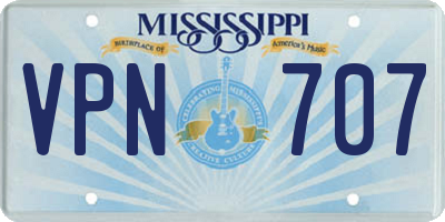 MS license plate VPN707