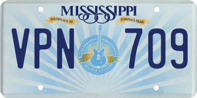 MS license plate VPN709