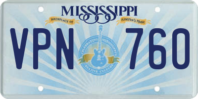 MS license plate VPN760