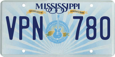 MS license plate VPN780