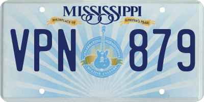 MS license plate VPN879