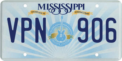 MS license plate VPN906