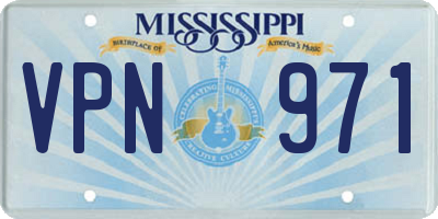 MS license plate VPN971