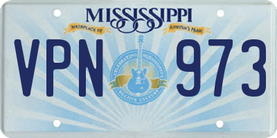 MS license plate VPN973