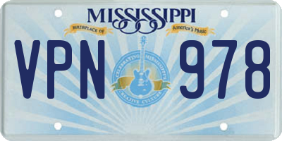 MS license plate VPN978