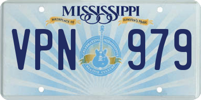 MS license plate VPN979