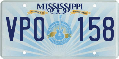 MS license plate VPO158