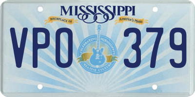 MS license plate VPO379