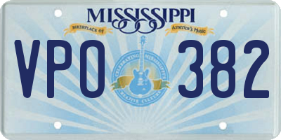 MS license plate VPO382