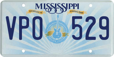MS license plate VPO529