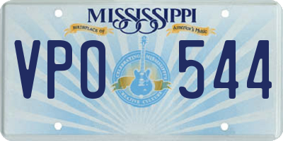 MS license plate VPO544