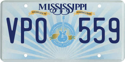MS license plate VPO559