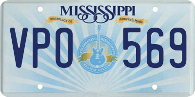 MS license plate VPO569