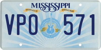 MS license plate VPO571