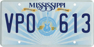 MS license plate VPO613
