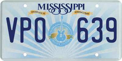 MS license plate VPO639